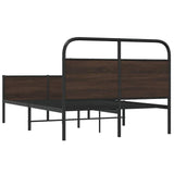 Cadre de lit sans matelas 120x190 cm chêne marron