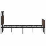 Cadre de lit sans matelas 140x200 cm chêne marron