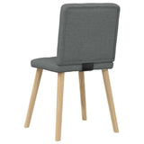 Chaises à manger lot de 4 gris foncé tissu