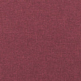 Chaises à manger lot de 4 rouge bordeaux tissu