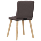 Dining chairs set of 4 dark brown fabric