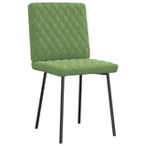 Dining chairs set of 4 light green velvet