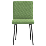 Dining chairs set of 4 light green velvet