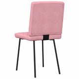 Dining chairs set of 4 Pink Velvet