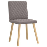 Chaises à manger lot de 4 taupe tissu