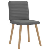 Chaises à manger lot de 4 gris foncé tissu