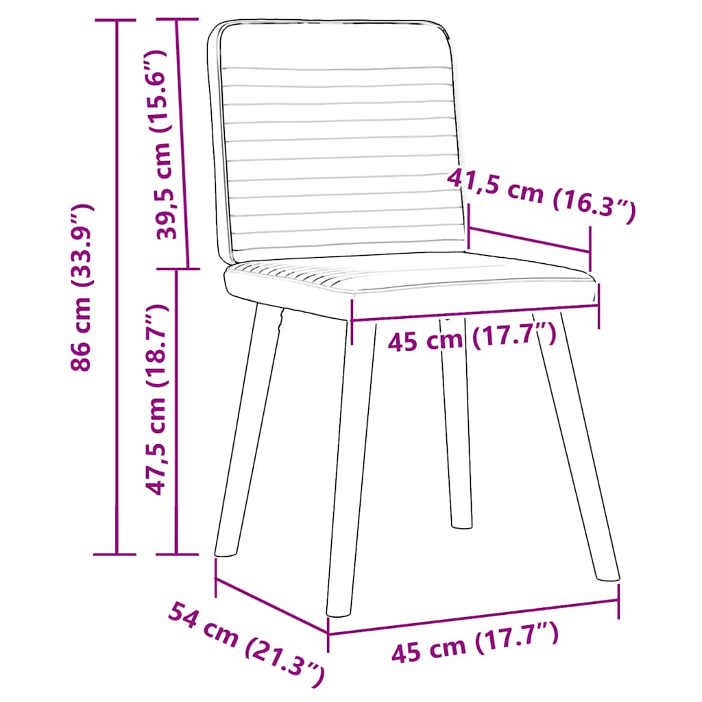 Chaises à manger lot de 4 gris foncé tissu