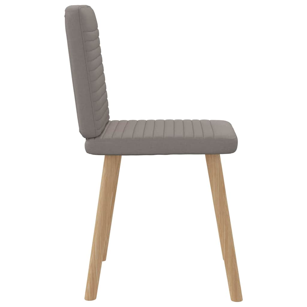 Chaises à manger lot de 4 taupe tissu