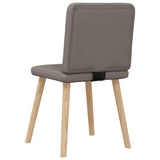 Chaises à manger lot de 4 taupe tissu