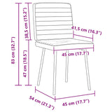 Chaises à manger lot de 4 vert clair velours