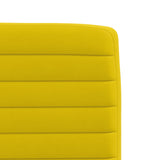 Chaises à manger lot de 4 jaune velours