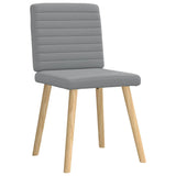 Chaises à manger lot de 4 gris clair tissu