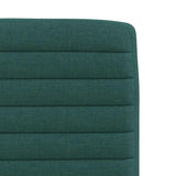 Dining chairs set of 4 dark green fabric