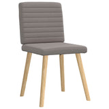 Chaises à manger lot de 4 taupe tissu