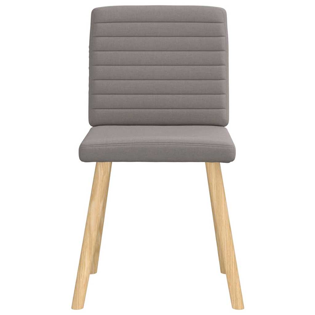 Chaises à manger lot de 4 taupe tissu