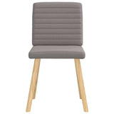 Chaises à manger lot de 4 taupe tissu