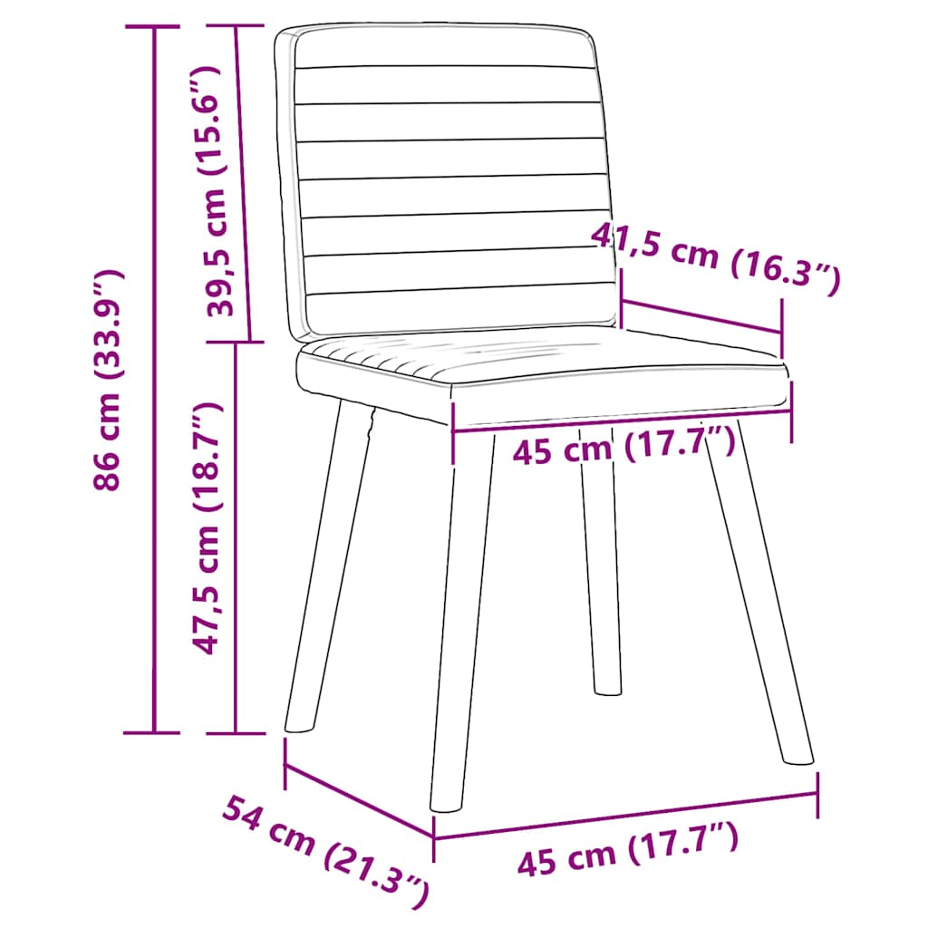 Chaises à manger lot de 4 taupe tissu