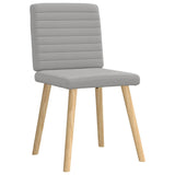 Chaises à manger lot de 4 gris nuage tissu