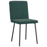 Dining Chairs Set of 4 Dark Green Velvet