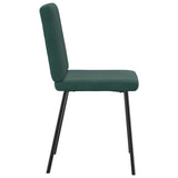 Dining Chairs Set of 4 Dark Green Velvet