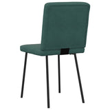 Dining Chairs Set of 4 Dark Green Velvet