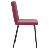 Dining chairs set of 4 Burgundy red Velvet