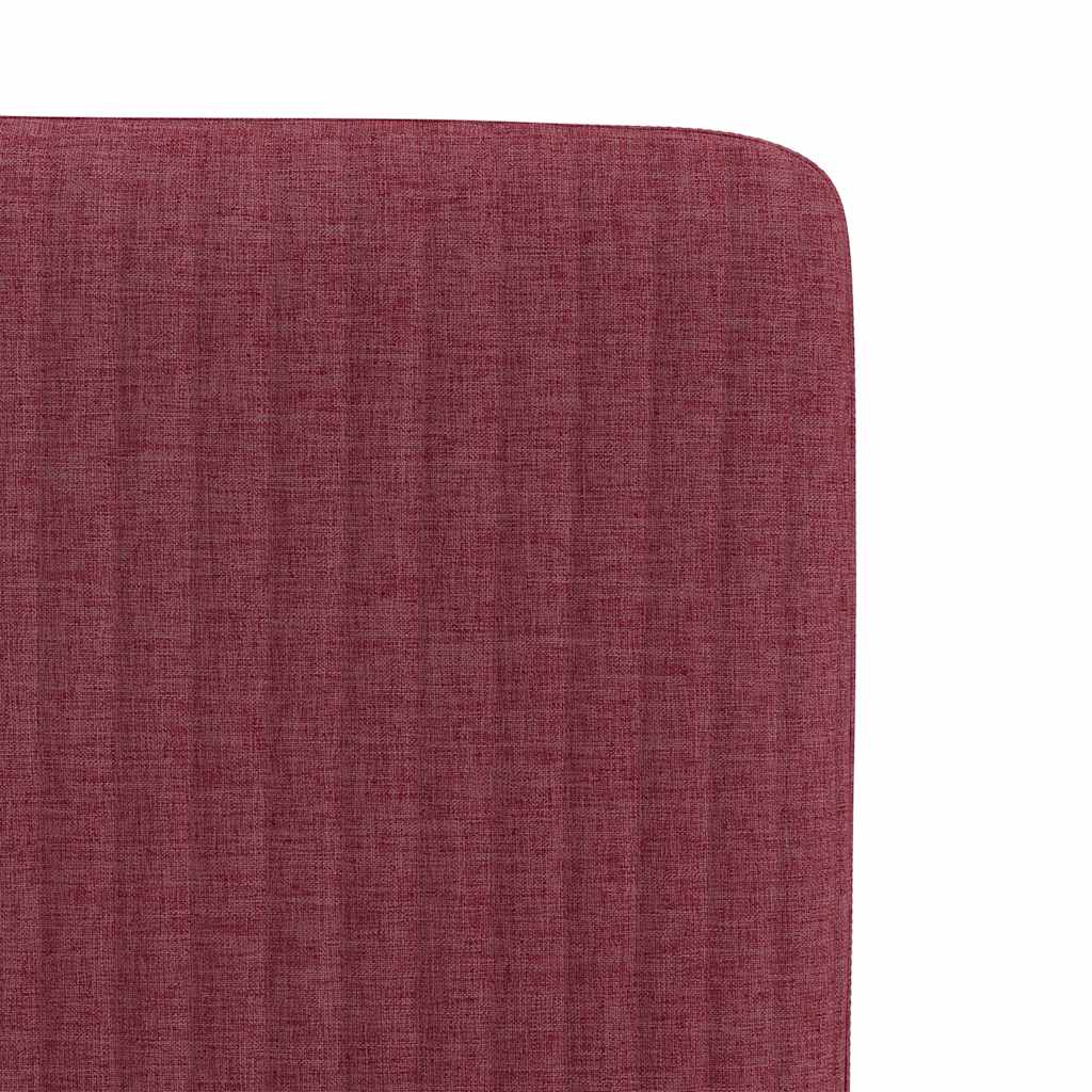 Dining chairs set of 4 burgundy red fabric