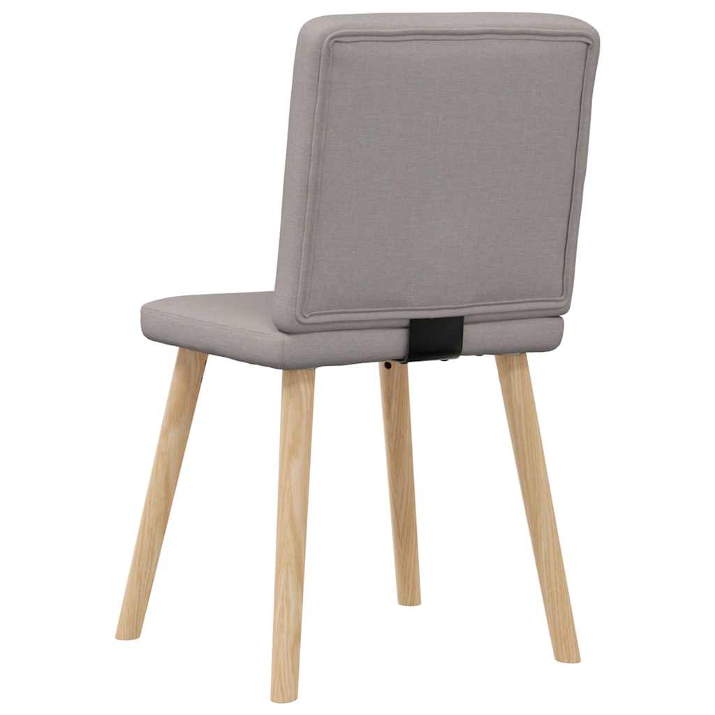 Dining chairs set of 4 taupe fabric