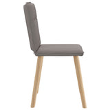 Chaises à manger lot de 4 taupe tissu