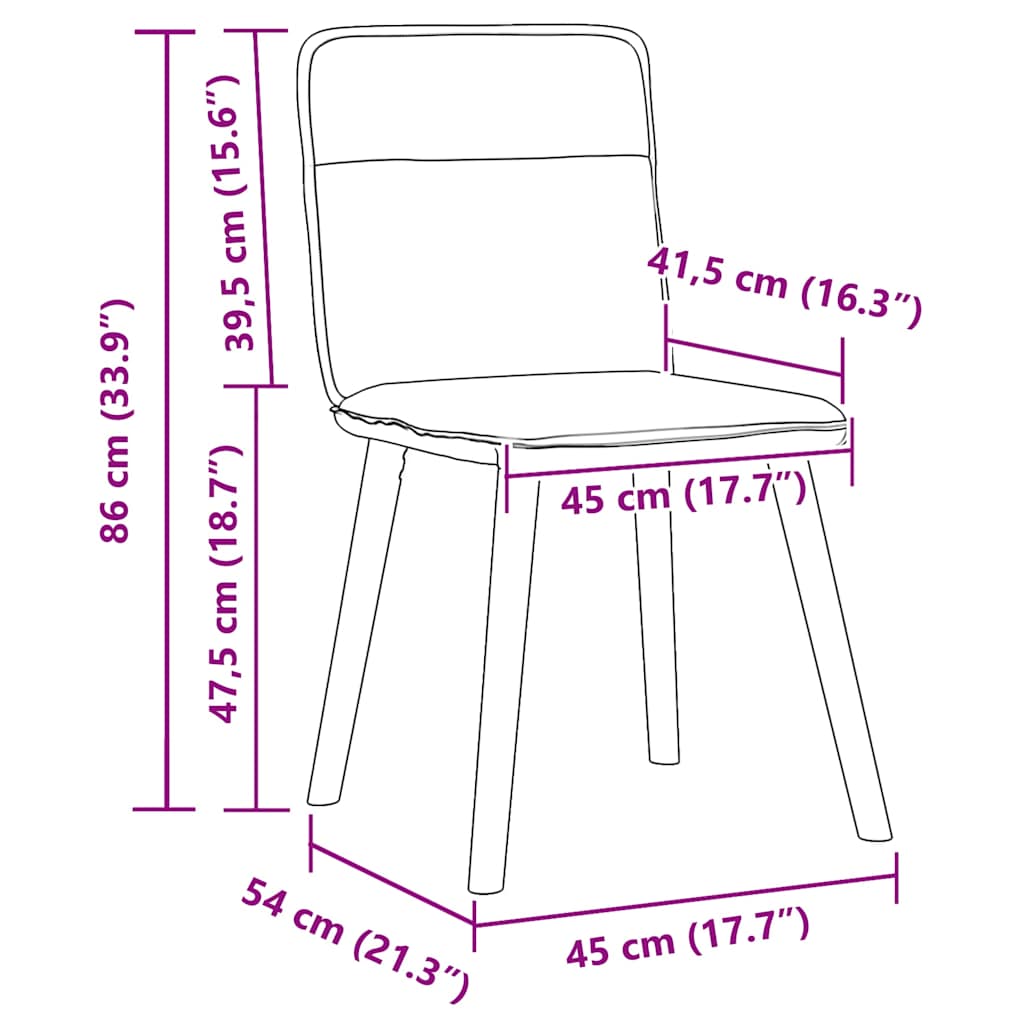 Chaises à manger lot de 4 taupe tissu