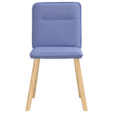 Chaises à manger lot de 4 bleu jean tissu