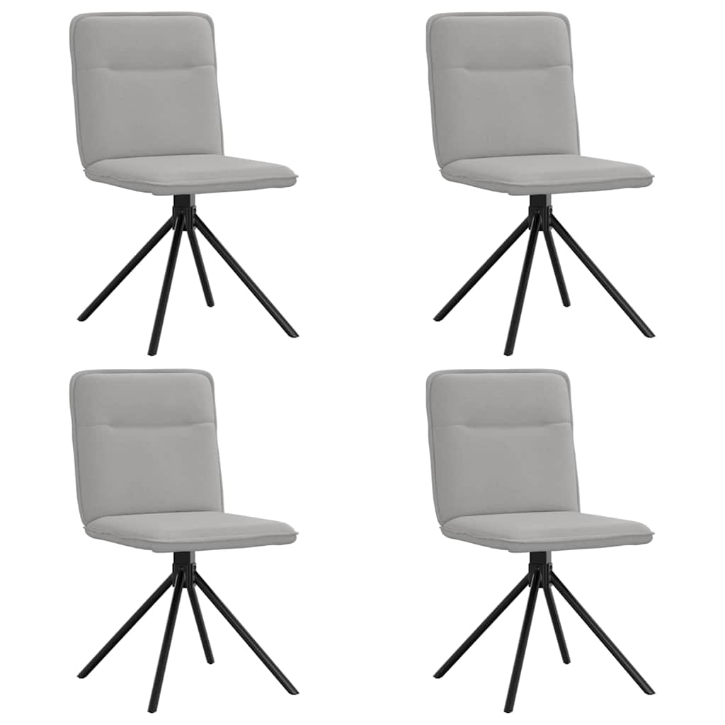 Dining chairs set of 4 cloud gray fabric