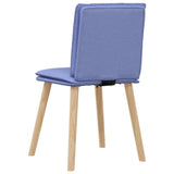 Dining chairs set of 4 blue denim fabric