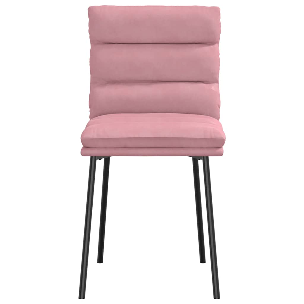 Chaises à manger lot de 4 Rose Velours