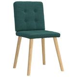 Chaises à manger lot de 6 vert foncé tissu