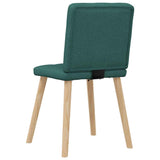 Chaises à manger lot de 6 vert foncé tissu