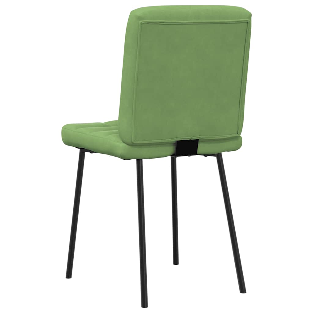 Chaises à manger lot de 6 vert clair velours