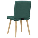 Chaises à manger lot de 6 vert foncé tissu