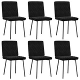 Dining chairs set of 6 black velvet