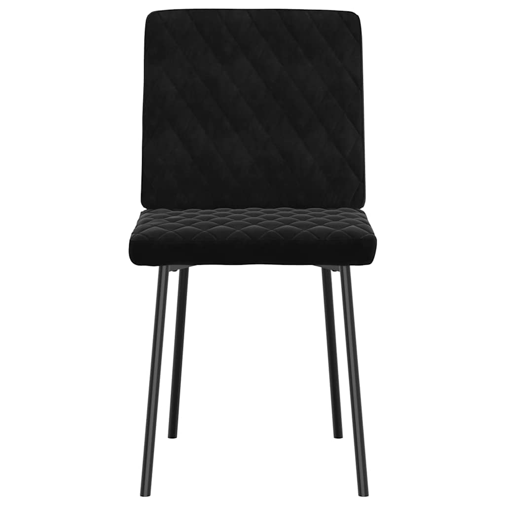 Dining chairs set of 6 black velvet