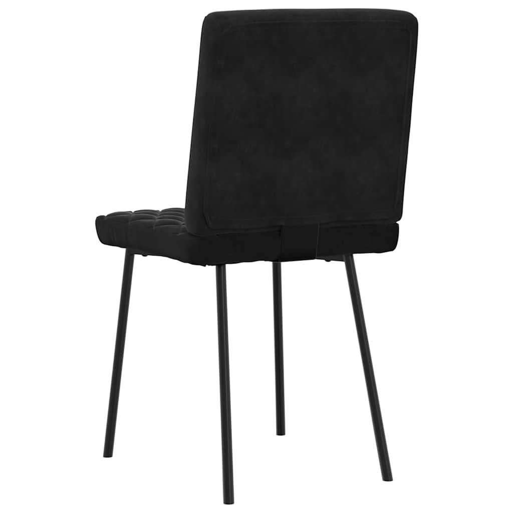 Dining chairs set of 6 black velvet