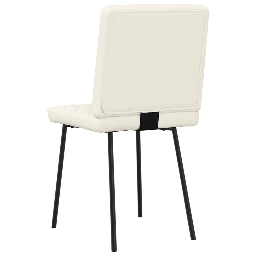 Dining chairs set of 6 cream velvet