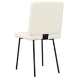 Dining chairs set of 6 cream velvet