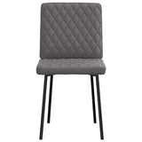 Dining chairs set of 6 gray faux leather