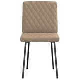 Dining chairs set of 6 cappuccino faux leather