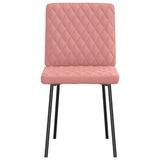 Dining chairs set of 6 pink faux leather