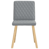 Chaises à manger lot de 6 gris clair tissu