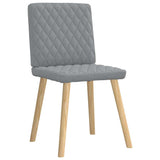 Chaises à manger lot de 6 gris clair tissu