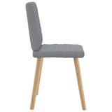 Chaises à manger lot de 6 gris clair tissu