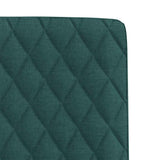 Dining chairs set of 6 dark green fabric